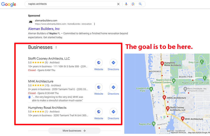Local SEO - Architects