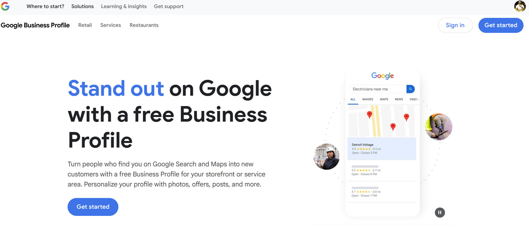 google my business barbers